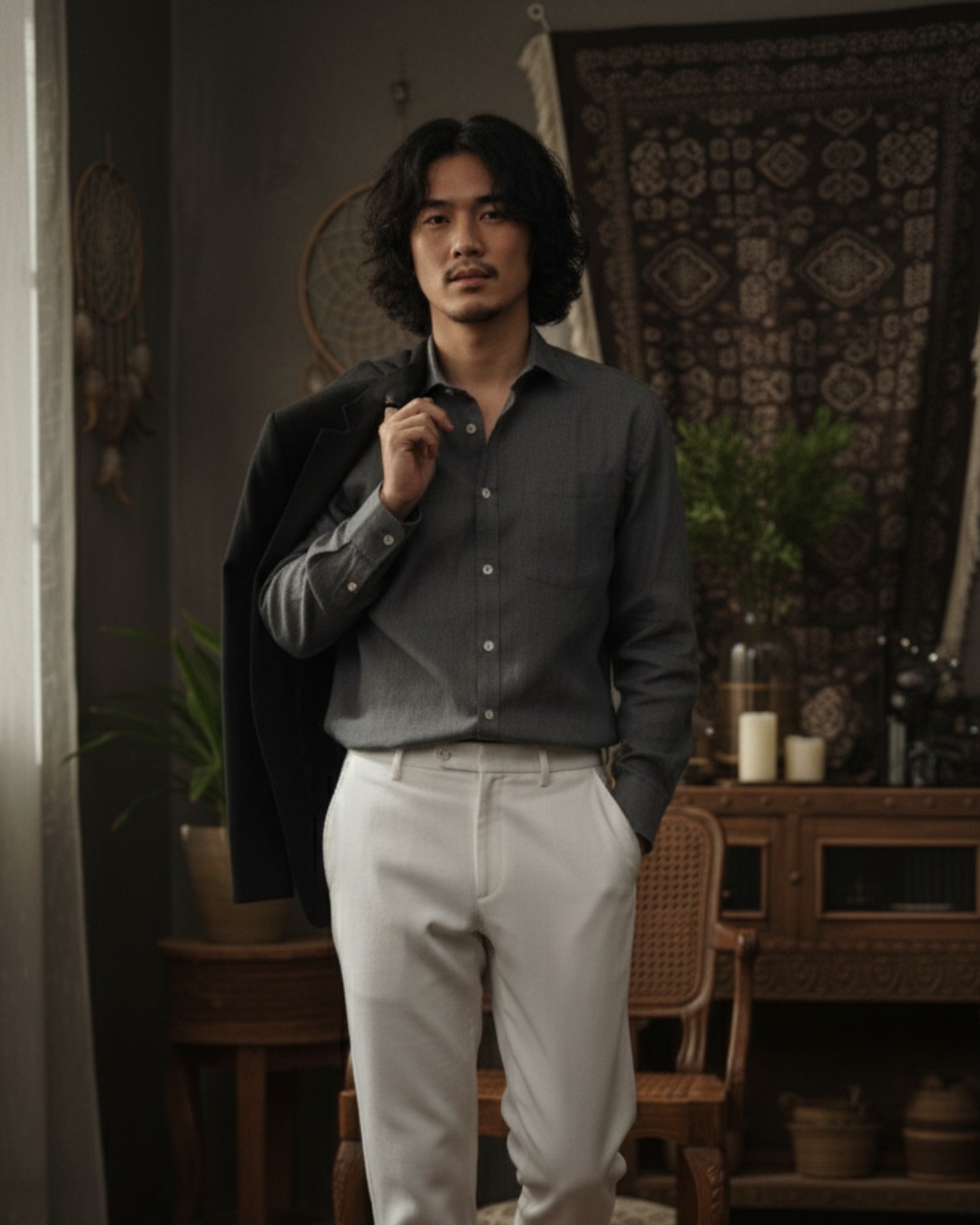Pehanoge Graphite Grey Linen Shirt | Collector's Edition Linen Collection