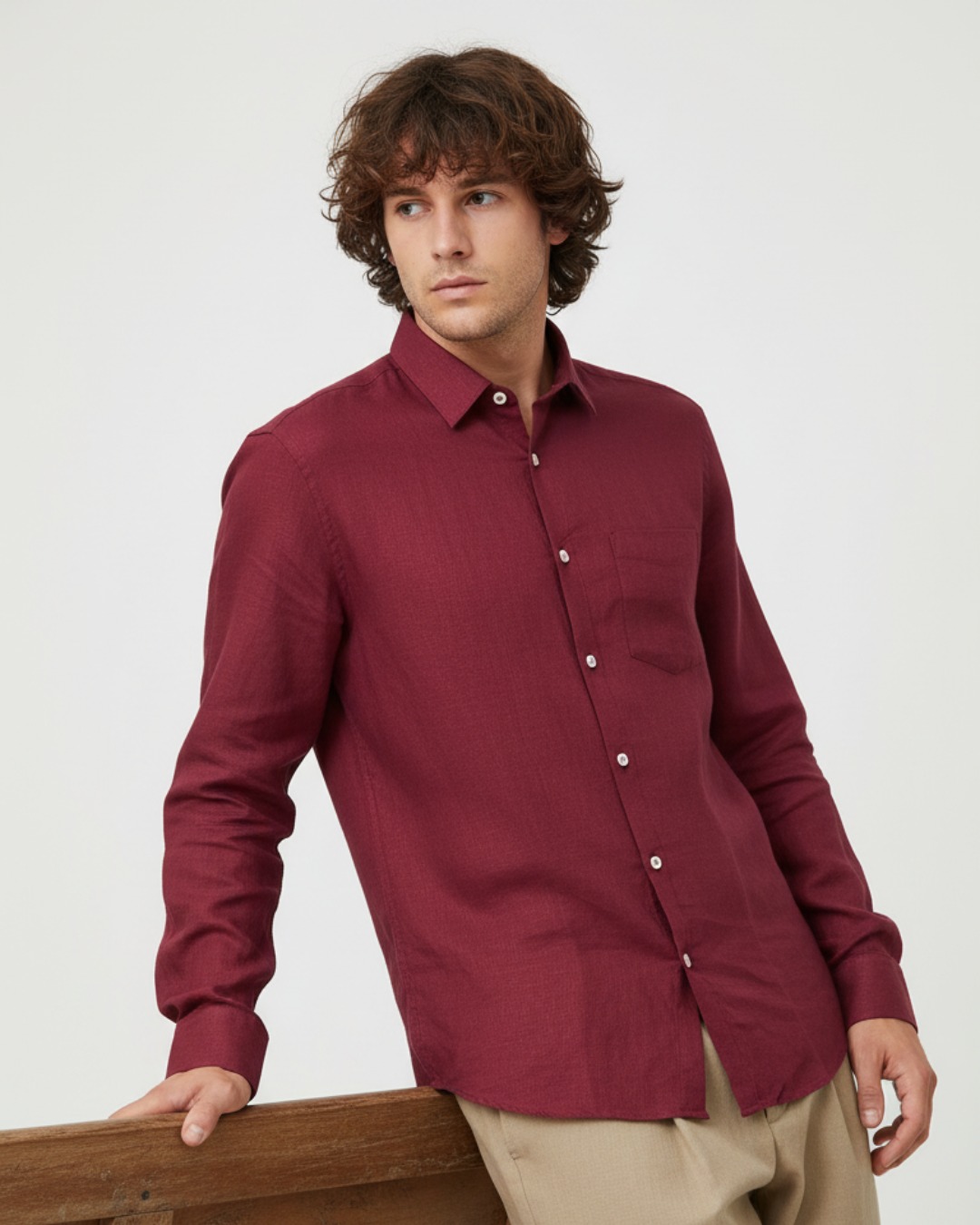 Pehanoge Merlot Linen Shirt | Collector's Edition Linen Collection