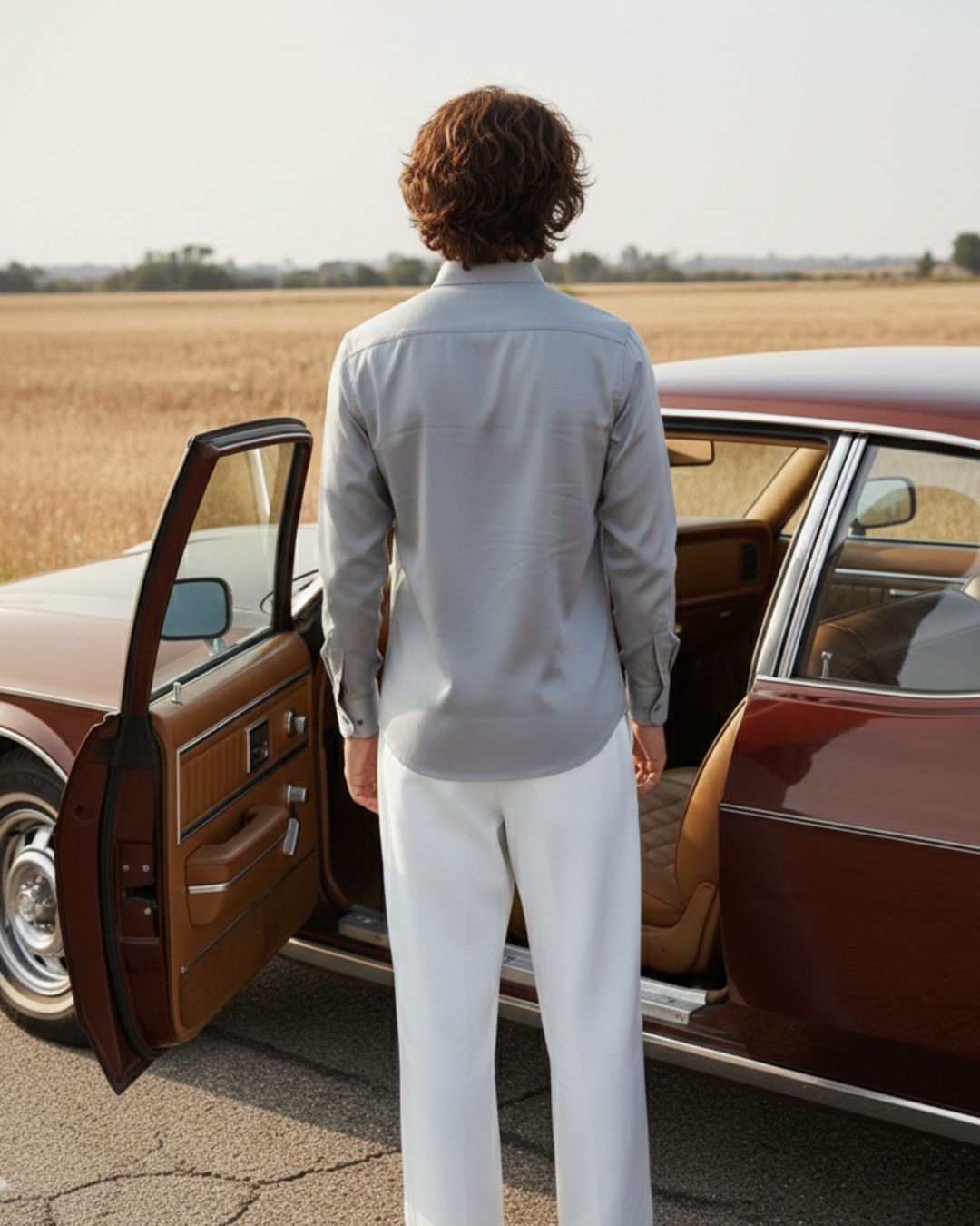 Pehanoge Papilion Embroidered Giza Cotton Shirt | Signature Embroidery Collection - Image 3