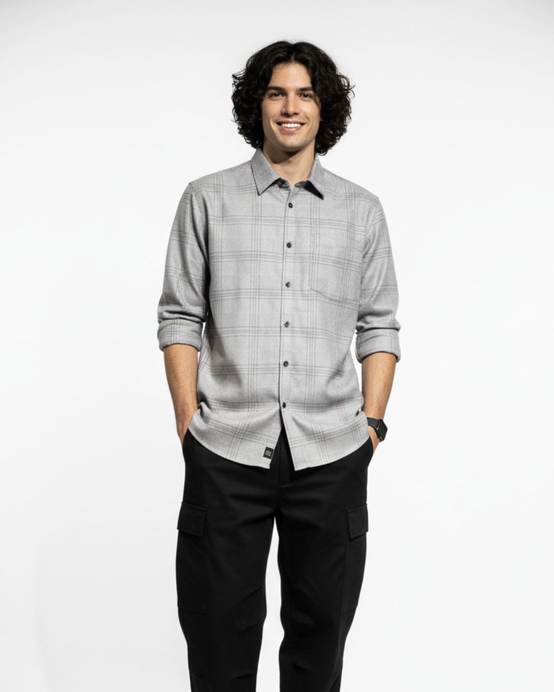 Ashwood Grid Brushed Cotton Shirt | The Winter Arc Shirts Collection | Pehanoge - Image 2