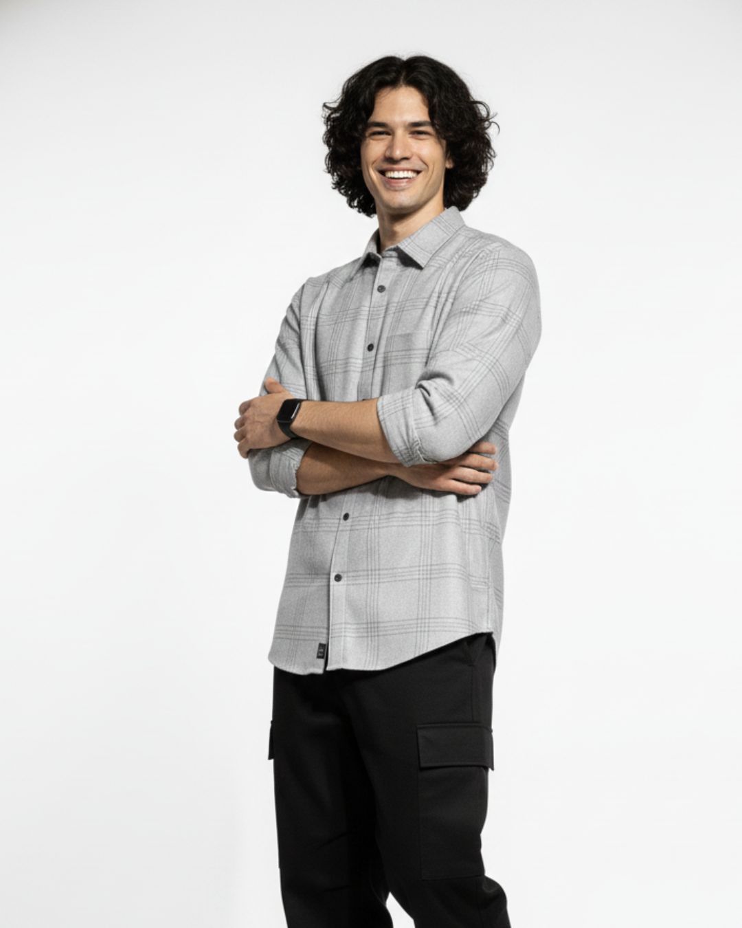 Ashwood Grid Brushed Cotton Shirt | The Winter Arc Shirts Collection | Pehanoge - Image 3