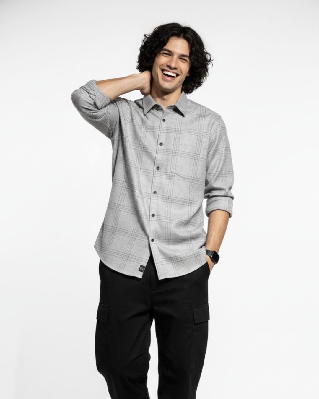 Ashwood Grid Brushed Cotton Shirt | The Winter Arc Shirts Collection | Pehanoge