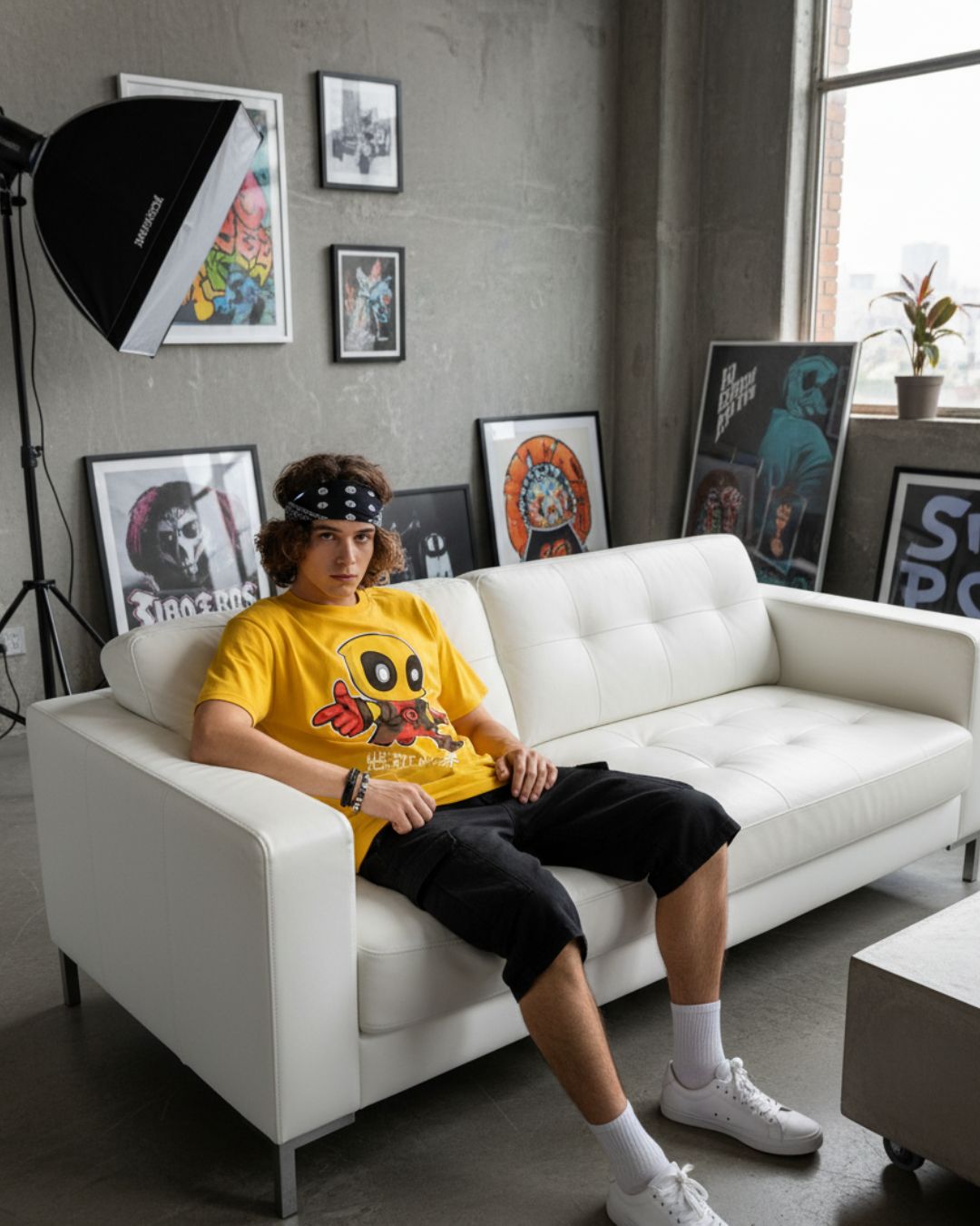 Pehanoge Deadpool Oversized T-Shirt | Silicon-Washed Loop Net Premium DTF | Streetwear Edition