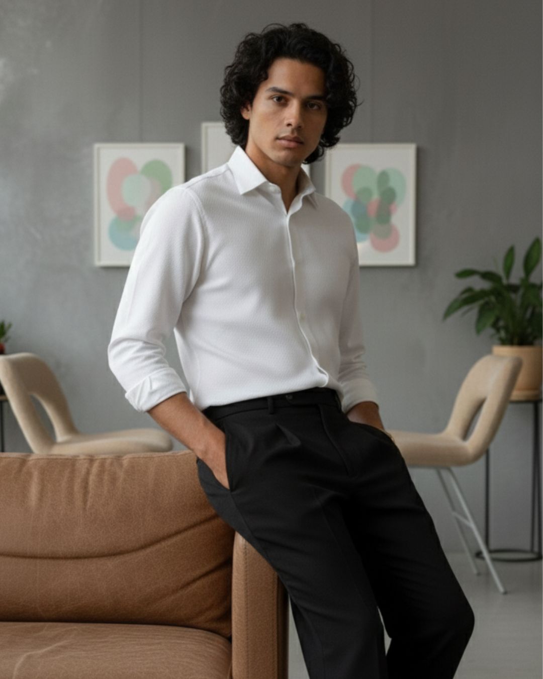 Galaxial Shirt | Super Prime Cotton Self-Print Shirt | Signature Treasure Edition | Pehanoge