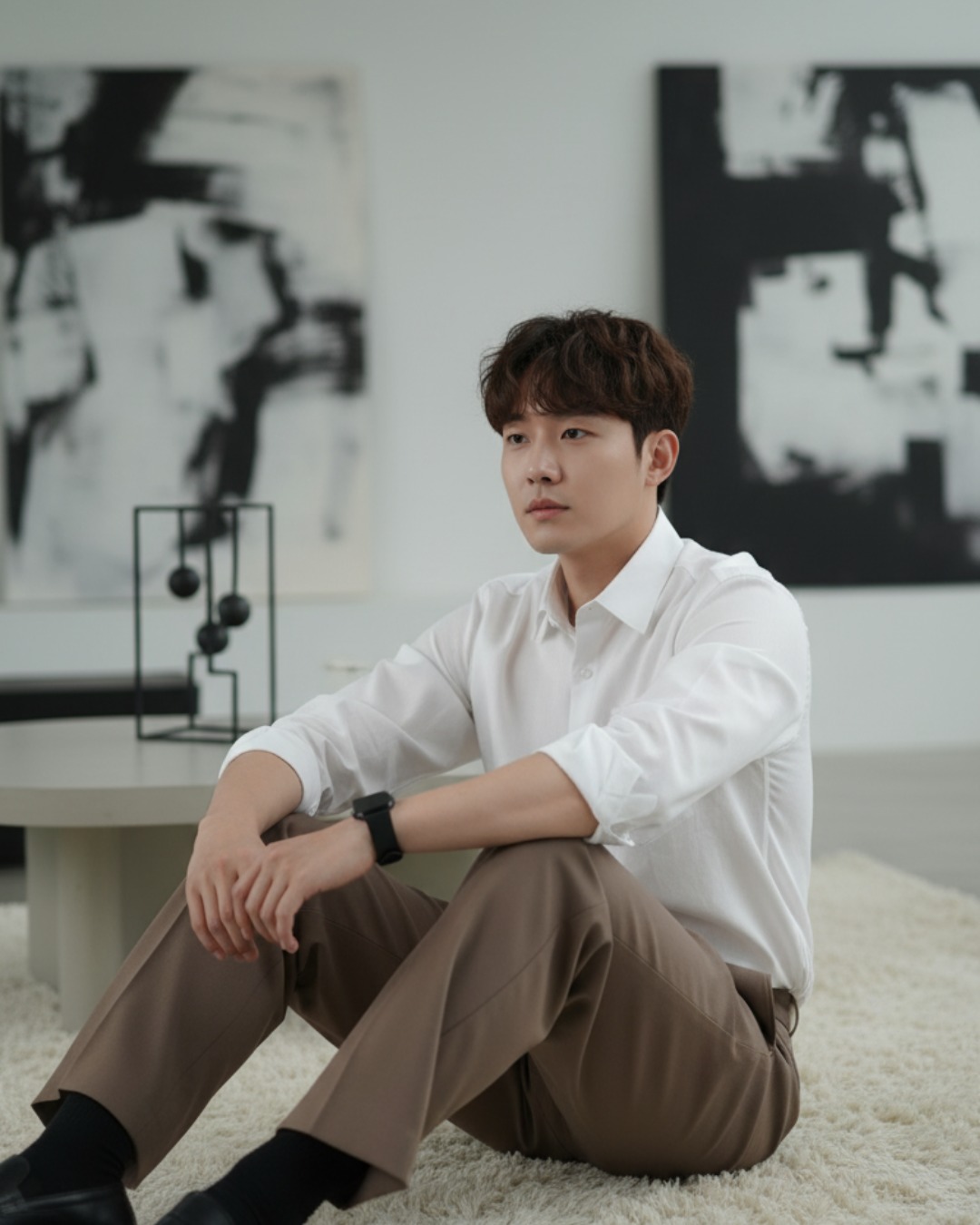 Pehanoge Glory Shirt | Super Prime Cotton Self-Print Shirts | White Signature Edition