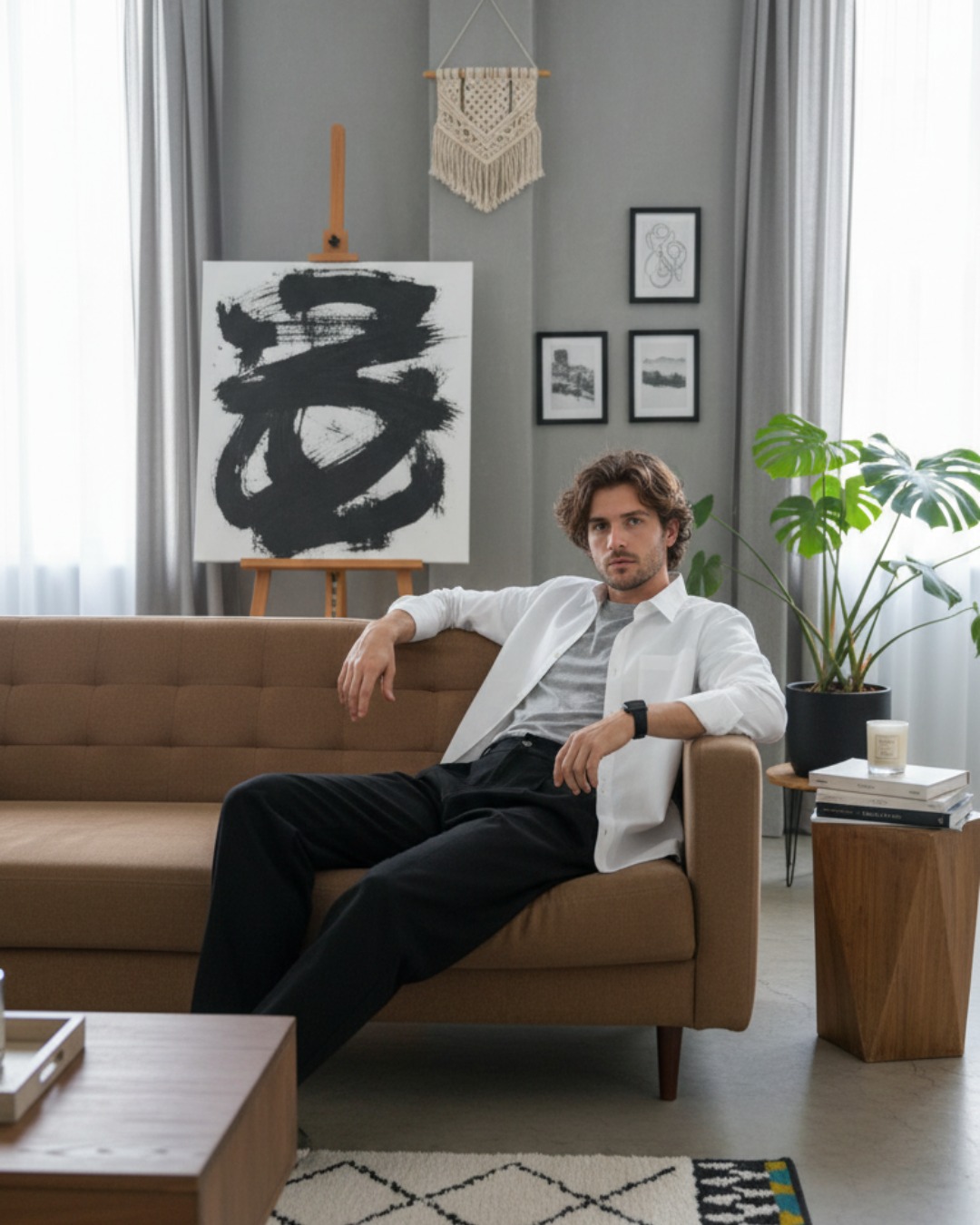 Pehanoge Lustre Shirt | Super Prime Cotton Self-Print Shirt | White Signature Edition