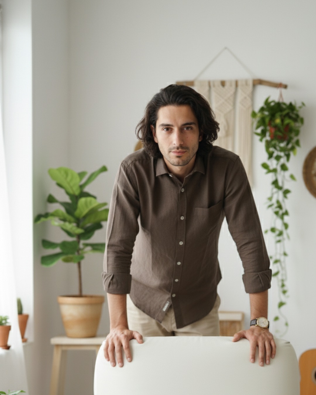 Pehanoge Mocha Linen Shirt | Collector's Edition Linen Collection