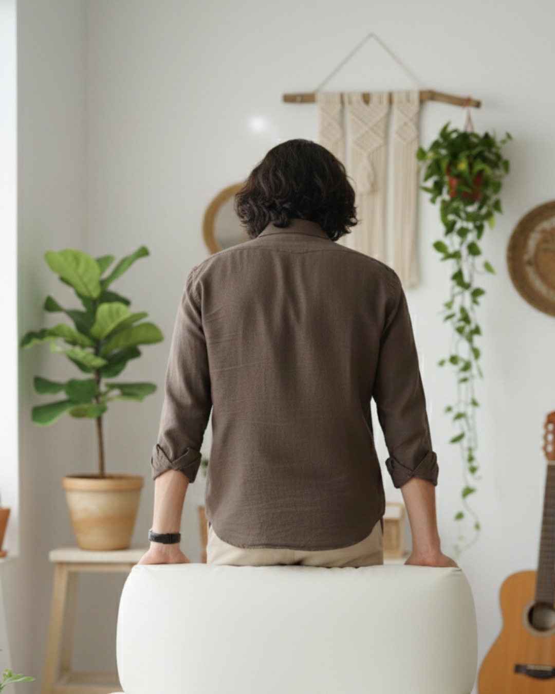 Pehanoge Mocha Linen Shirt | Collector's Edition Linen Collection - Image 3