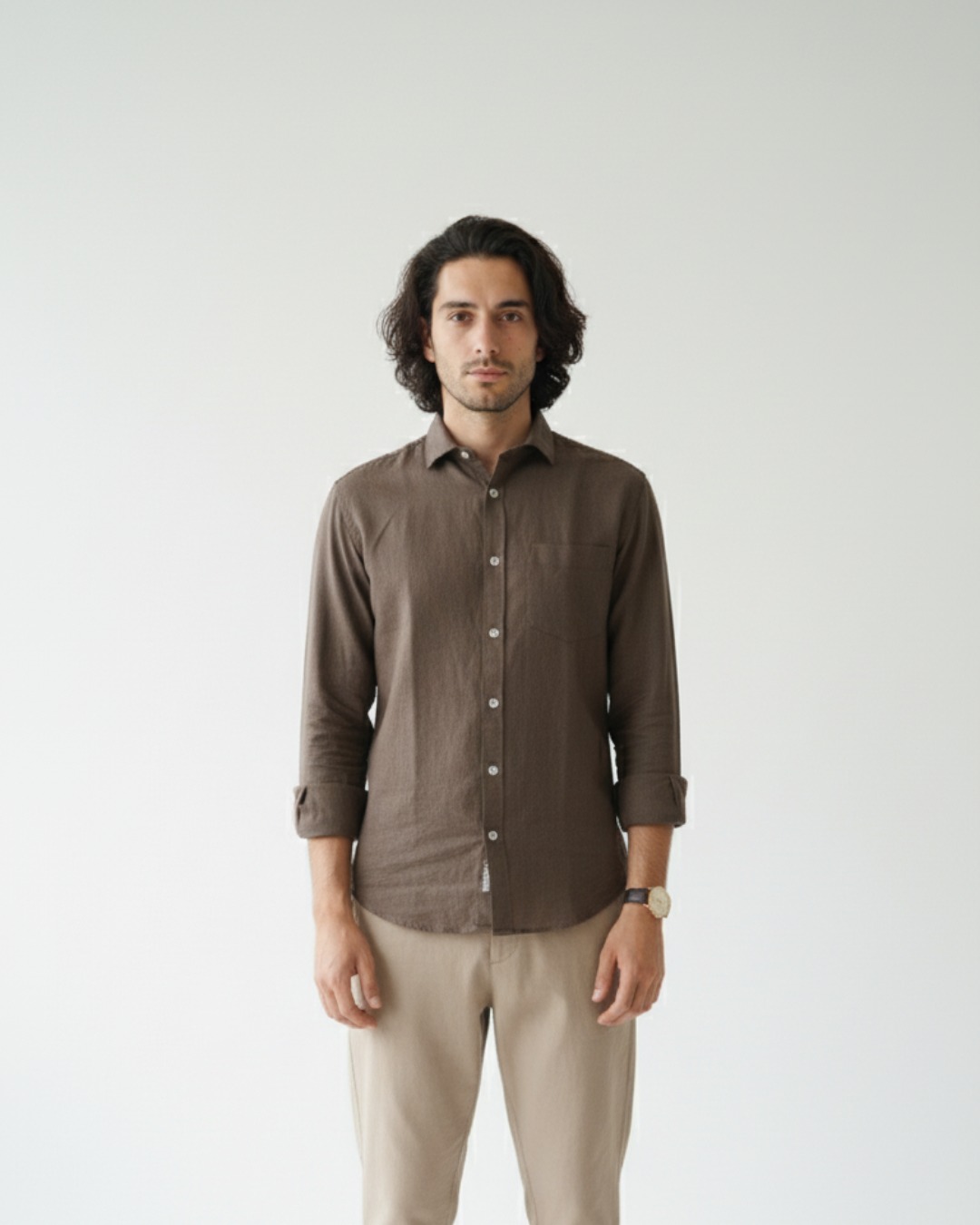 Pehanoge Mocha Linen Shirt | Collector's Edition Linen Collection - Image 4