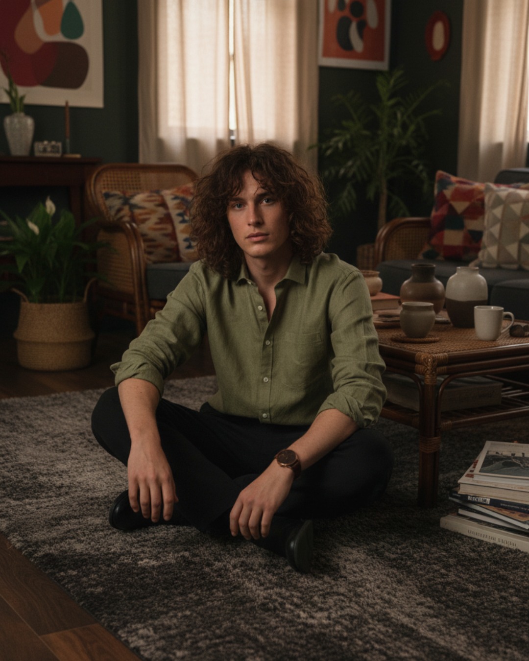 Pehanoge Olive Sage Linen Shirt | Collector's Edition Linen Collection - Image 2