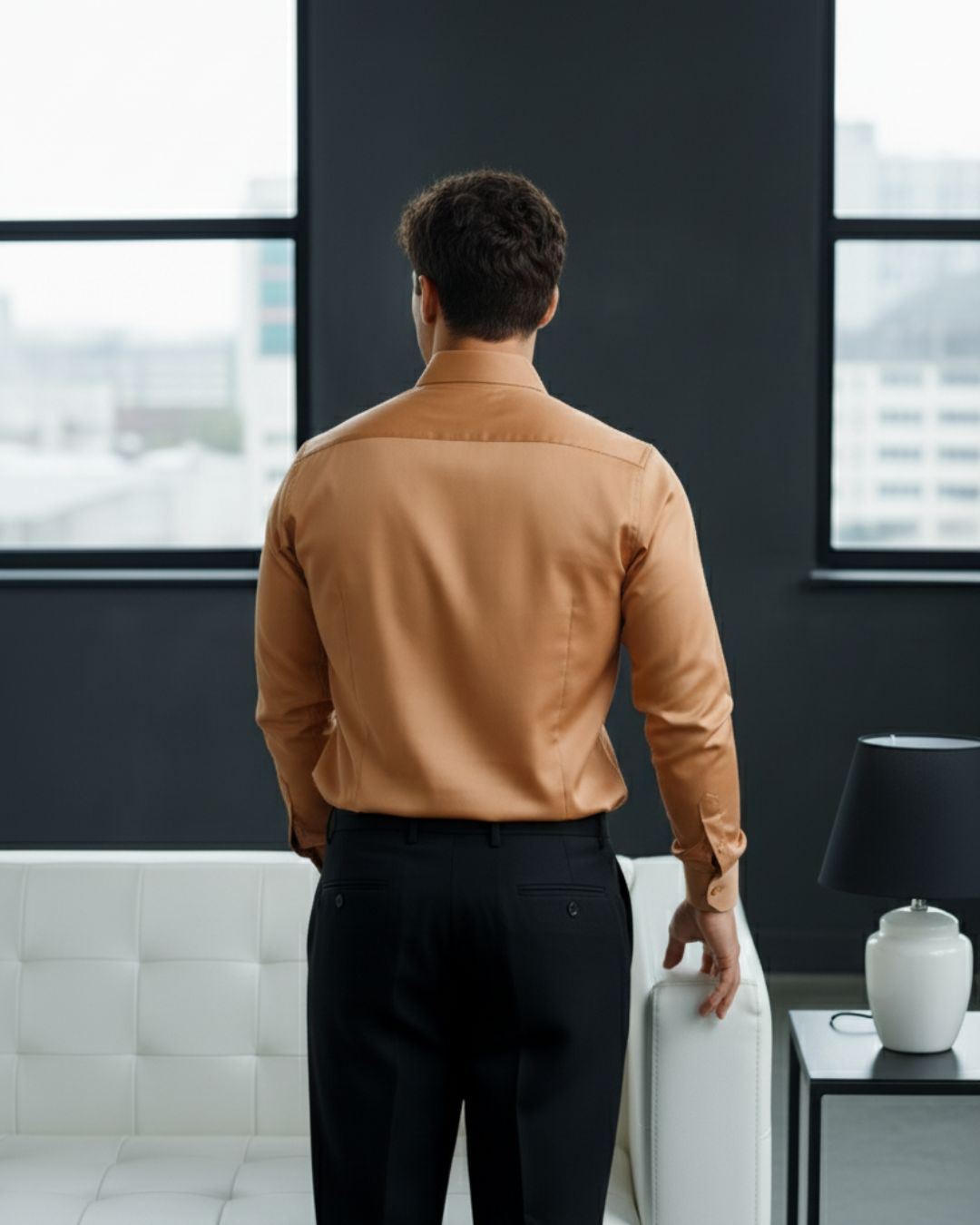 Pehanoge Regal Mane Giza Cotton Shirt | Signature Embroidery Collection - Image 3