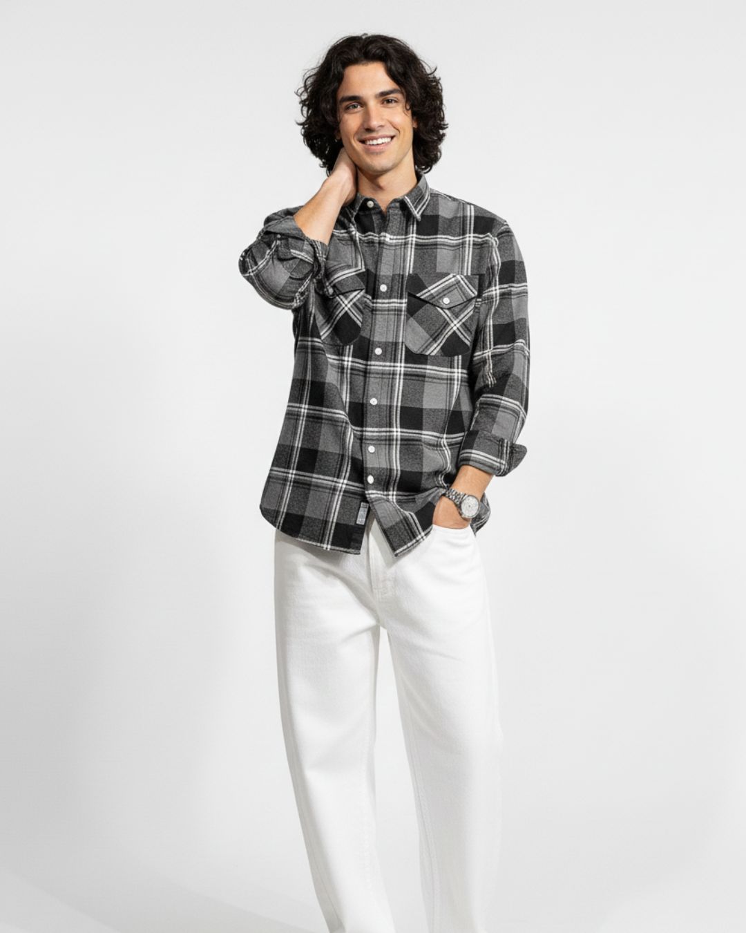 Urban Frost Brushed Cotton Shirt | The Winter Arc Shirts Collection | Pehanoge