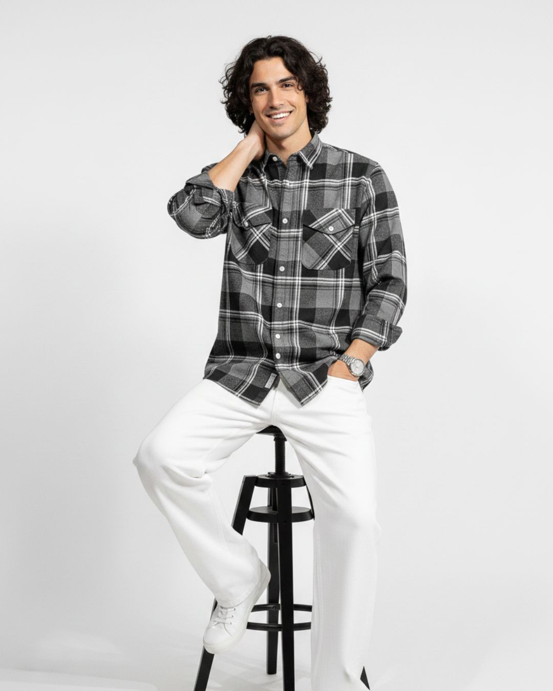 Urban Frost Brushed Cotton Shirt | The Winter Arc Shirts Collection | Pehanoge - Image 5