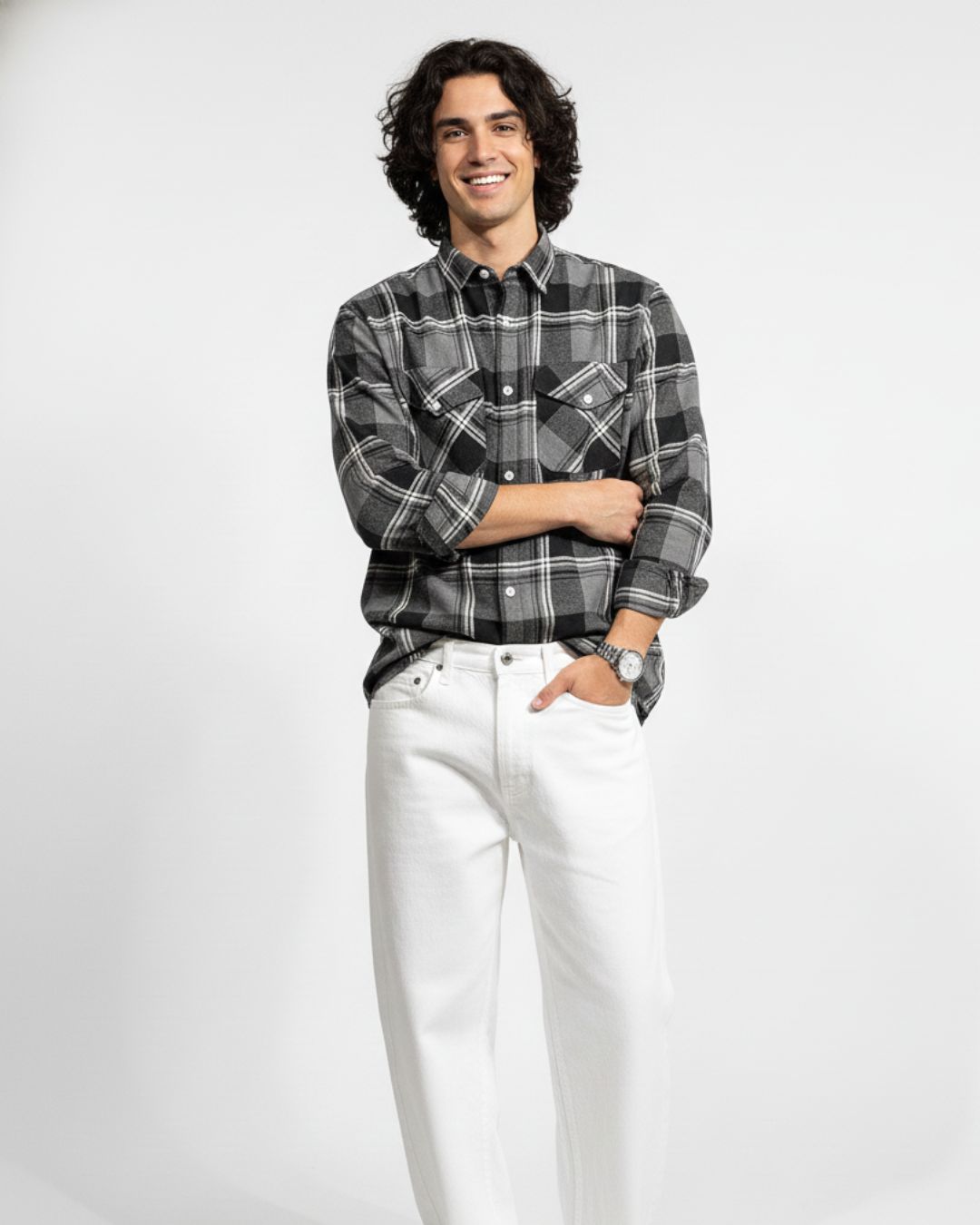 Urban Frost Brushed Cotton Shirt | The Winter Arc Shirts Collection | Pehanoge - Image 2