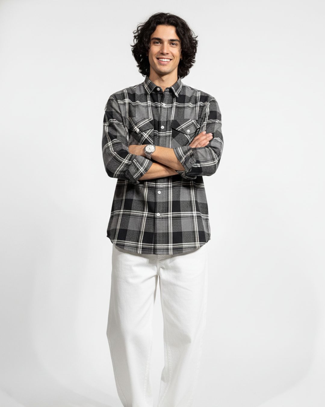 Urban Frost Brushed Cotton Shirt | The Winter Arc Shirts Collection | Pehanoge - Image 3